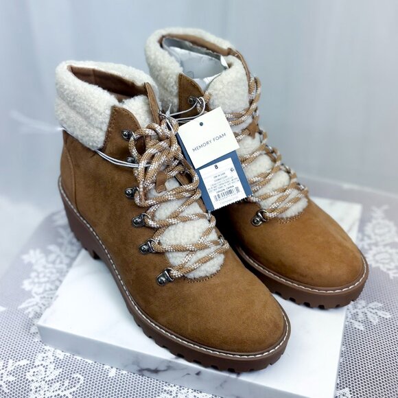 Universal Thread Women's Leah Sherpa Hiker Boots NWT chunky - Picture 3 of 10